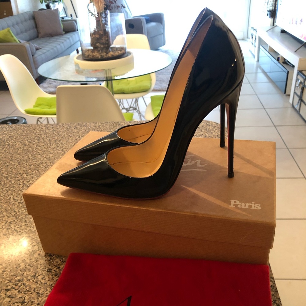 Authentic Christian Louboutin So Kate Black 37.5